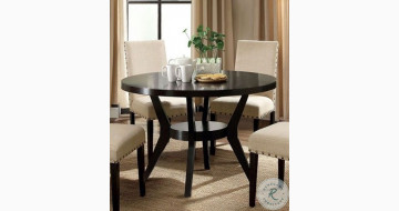 Downtown Espresso Round Dining Table