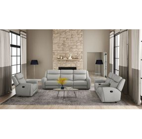 Jacobus Light Gray Manual Reclining Living Room Set