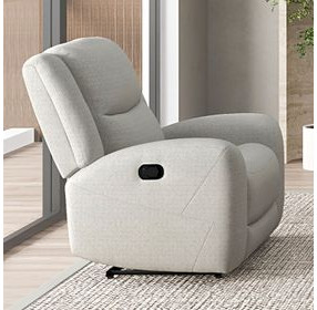 Giraldus Beige 43" Manual Recliner