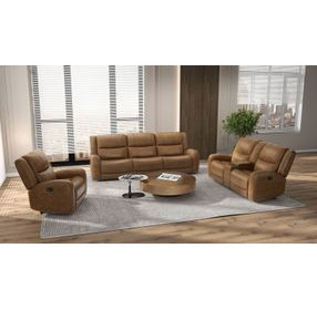 Leolinus Brown 88" Manual Reclining Sofa