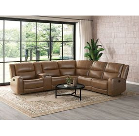 Leolinus Brown 128" Motion Sectional