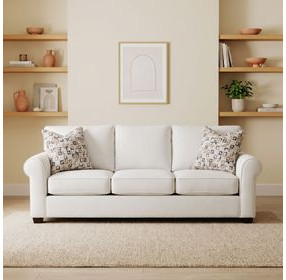 Collins Glacier Performance Fabric 86" Memory Foam Queen Sleeper Sofa