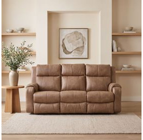 Contour Cocoa 83" Zero Gravity Power Reclining Sofa with Power Headrest and USB Charging