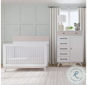 Rowan Ash Linen Convertible Standard Crib