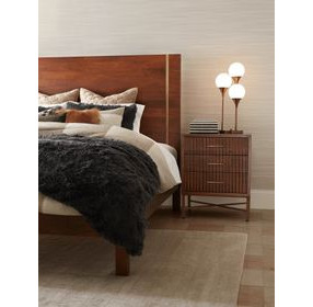 Manhattan Light Walnut 3 Drawer Nightstand