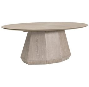 Coulter Natural Gray Ash 78" Oval Dining Table