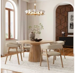 Cove Natural 47" Round Dining Table