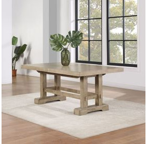Napa Brown 72" Extendable Rectangular Dining Table