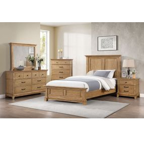 Sunstone Natural Full Panel Bed