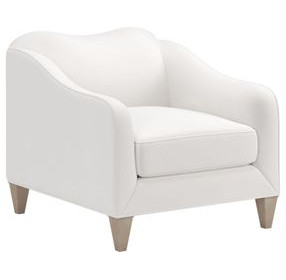 Artisan Upholstery Snow White Upholstered Jean Accent Chair