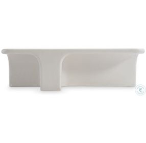 Lennox Chalky White Rectangular Outdoor Cocktail Table