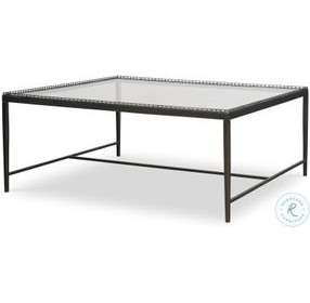 Logan Glass And Oil Rubbed Bronze Square Occasional Table Set