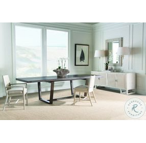 Hatteras Mink Grey 80" Extendable Rectangular Dining Table