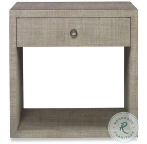 Charleston French Grey 1 Drawer Large Nightstand