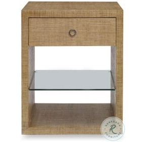 Charleston Sand 1 Drawer Small Nightstand