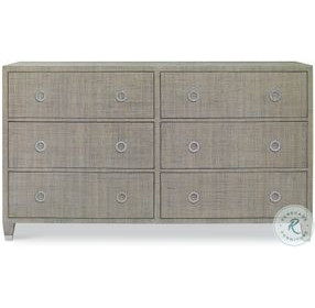 Charleston French Grey 6 Drawer Dresser
