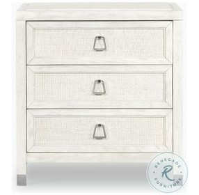 Atlas Off White 3 Drawer Nightstand