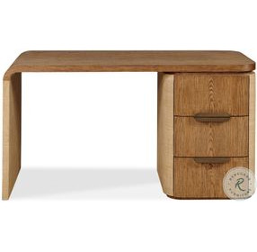 Bohdi Mid Tone Brown And Natural Raffia Desk