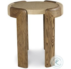 Bohdi Mid Tone Brown And Natural Raffia Side Table