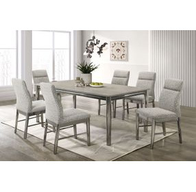 Lennox Gray Rectangular Dining Room Set