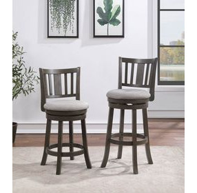 D01852 Gray Swivel Counter Height Stool