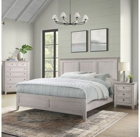 San Mateo Rustic White Panel Bedroom Set