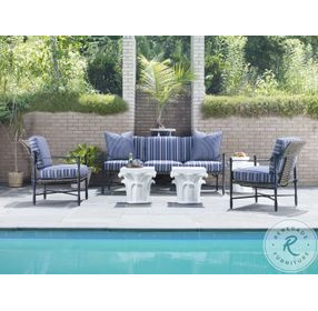 Complements White Outdoor Corinthian Column Side Table