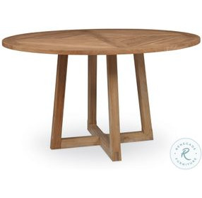 West Bay (D43) Natural Teak 54" Round Dining Table
