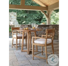 West Bay (D43) Natural Teak Bar Table