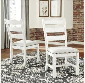 Valebeck Beige Upholseterd Side Chair Set Of 2