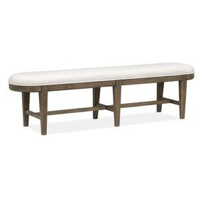 Westbourne White Upholstered Dining Bench