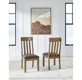 Vallister Light Brown Upholstered Dining Chair