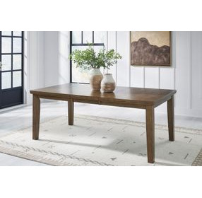 Vallister Light Brown 78" Extendable Rectangular Dining Table