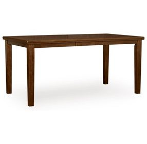 Ralene Medium Brown Extendable Rectangular Counter Height Dining Room Set