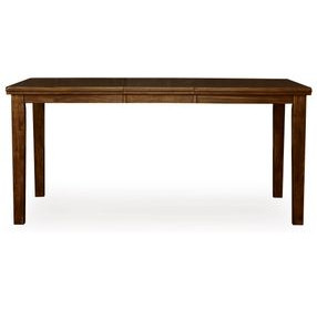 Ralene Medium Brown 78" Extendable Rectangular Counter Height Dining Table