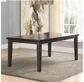 Haddigan Dark Brown Rectangular Extendable Dining Table