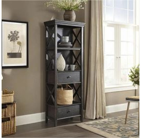 Tyler Creek Black And Gray Display Cabinet