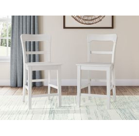 Chadworth White Bar Stool Set of 2