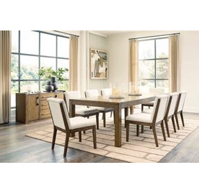 Marxmore Brown Extendable Rectangular Dining Room Set
