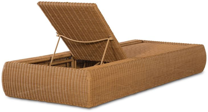 Outdoor Complements Brown Wade Poolside Reclining Chaise