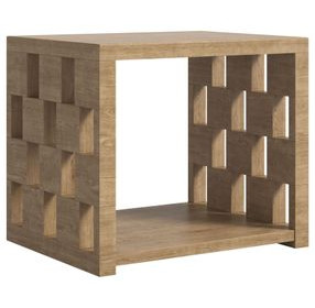 Verge Brown Rectangular End Table
