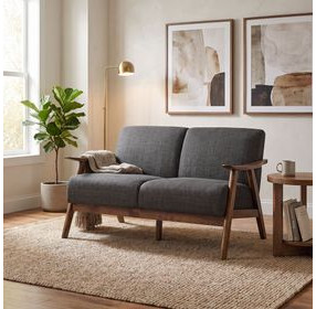 Damala Dark Gray 51" Loveseat