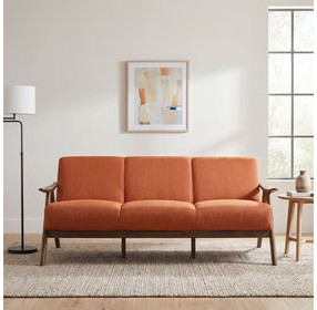 Damala Orange 73" Sofa