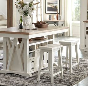 Americana Modern Cotton 26" Counter Height Stool