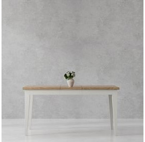 Americana Modern Cotton 60" Rectangular Extendable Dining Table