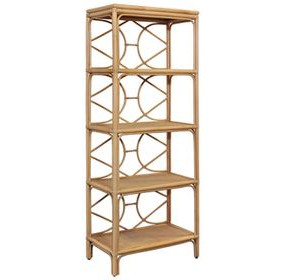 Danielle Brown Etagere with 4 Shelves