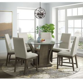 Simms Gray 54" Round Dining Table