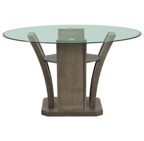 Simms Gray 54" Round Dining Table