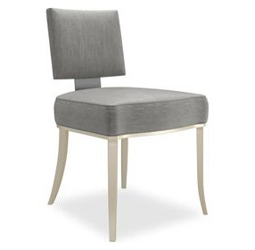 Reserved Seating Pewter Upholstered Side Chair Set of 2