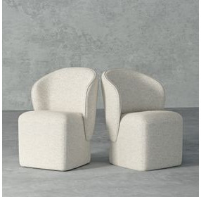 Bongo Quartermaster Linen Dining Chair Set of 2